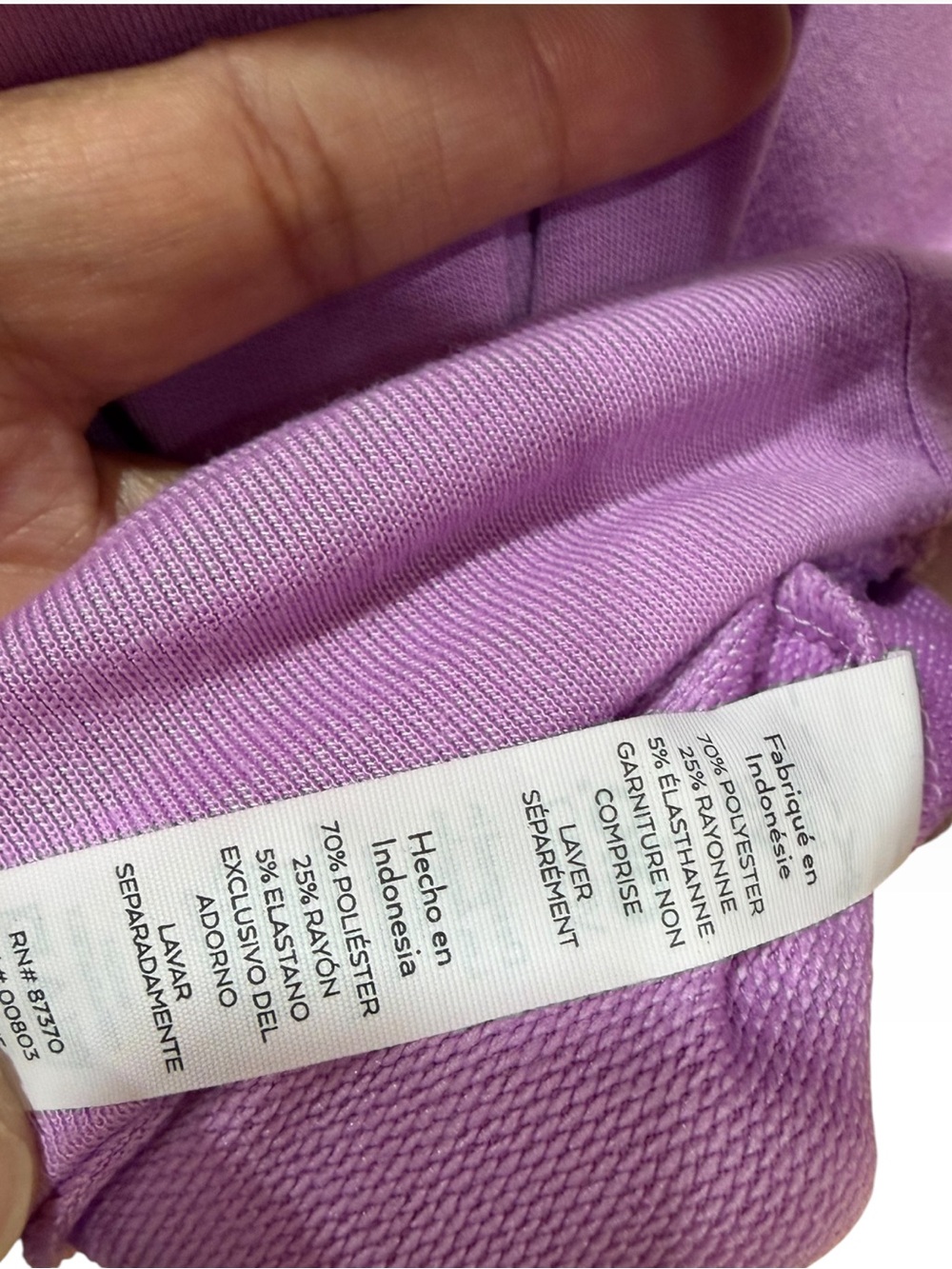 Alo Yoga Pink Lavender Open Back Hoodie Sweatshirt Size XS Activewear Athleisure - Picture 5 of 11